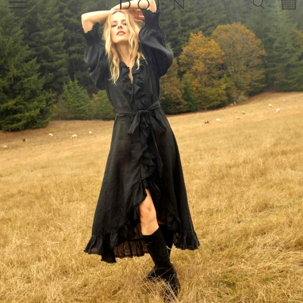 Doen Black Nadia Dress